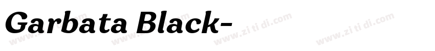 Garbata Black字体转换